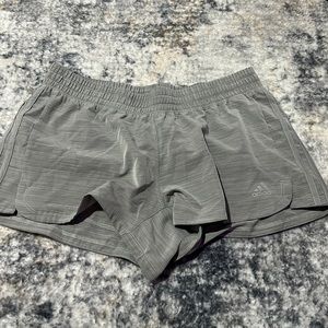 adidas gray workout shorts